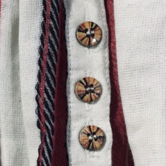 OSFA Muche ET Muchette Anthropologie Boho Strappy Flowy Vintage Peasant Top - Picture 6 of 11